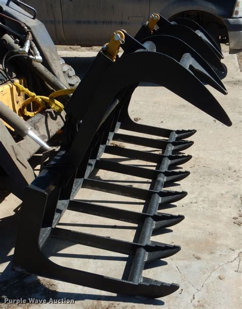 wildkat 78 root rake skid steer|skid steer grapple for sale.